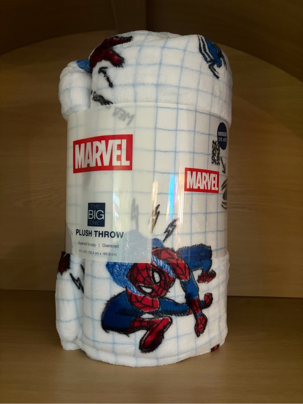 ✨$16✨ NWT•Spider-Man Supersoft Plush Throw | 60" x72"